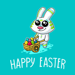 Vector illustration about Easter Bunny