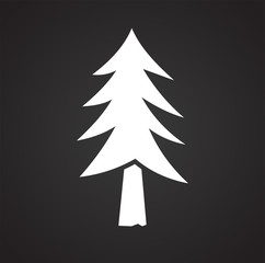 Obraz premium Outdoor landscape icon on background for graphic and web design. Simple vector sign. Internet concept symbol for website button or mobile app.
