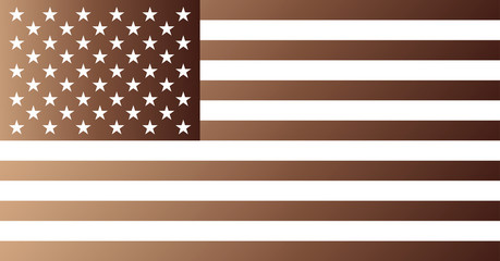 United States copper flag. 