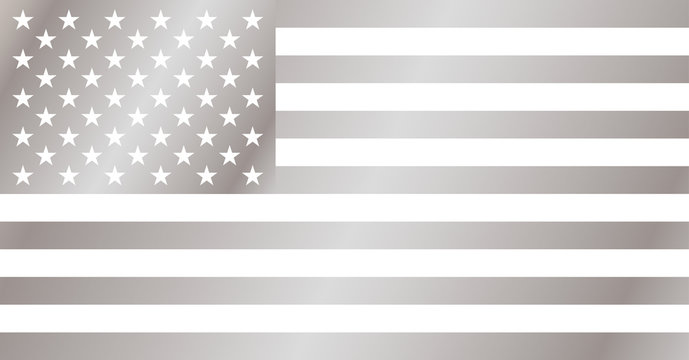 United States silver flag. 