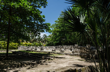 San Miguelito Archaeology Site in Cancun, Mexico