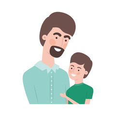father with son avatar character