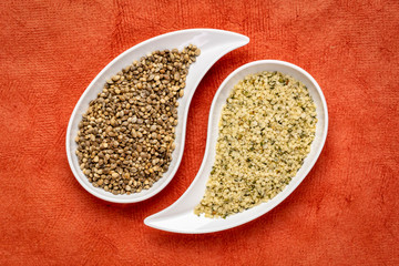 hemp seeds and hearts
