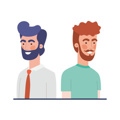Fototapeta premium young men avatar character