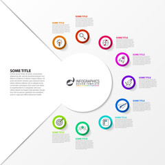 Infographic design template. Creative concept with 9 steps