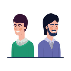 young men avatar character