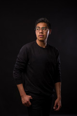 Fototapeta premium portrait of young mexican man