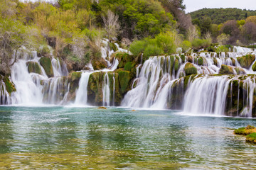 Waterfalls in Plitvice Lakes, Croatia