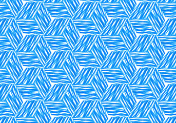 Abstract bright blue repeating pattern