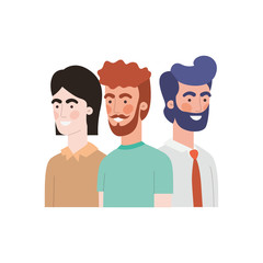 young men avatar character