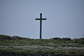 Cross on St Cuthberts Island