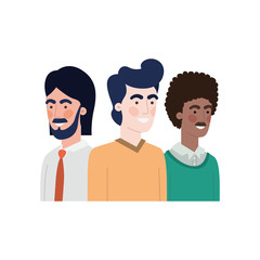 young men avatar character