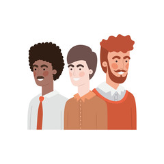 Fototapeta premium young men avatar character