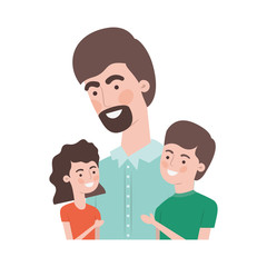father with children avatar character