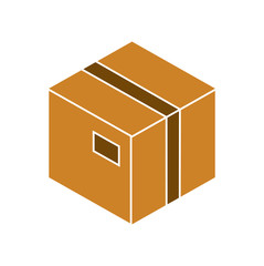 Box icon on background for graphic and web design. Simple vector sign. Internet concept symbol for website button or mobile app.