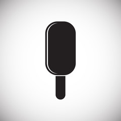 Ice cream icon on background for graphic and web design. Simple vector sign. Internet concept symbol for website button or mobile app.