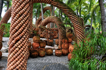 wicker pots