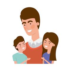 father with children avatar character