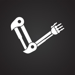 Technical mechanisms icon on background for graphic and web design. Simple vector sign. Internet concept symbol for website button or mobile app.