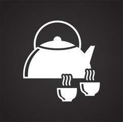 Yoga related icon on background for graphic and web design. Simple vector sign. Internet concept symbol for website button or mobile app.