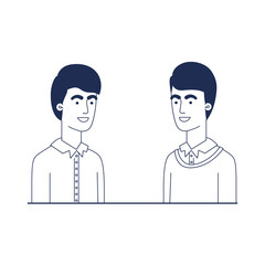 young men avatar character