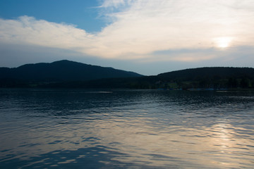 Sunset at Lake Tegernsee in Germany