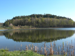 Mały staw wiosną, Jelenia Góra, Staniszów © Ewa