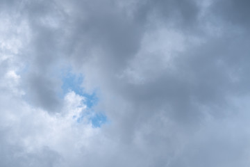 Dark storm clouds with softly visible sun rains. Perfect for background