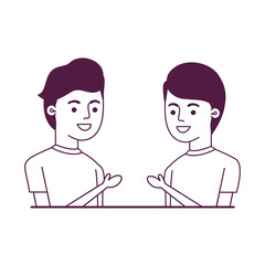 young men avatar character