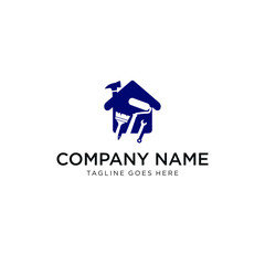 home remodeling repairs logo Design Vector Stock. House Service Logo Icon. Real Estate Renovation Logo Design Template