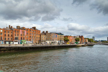 Fototapeta premium Liffey river, Dublin, Ireland