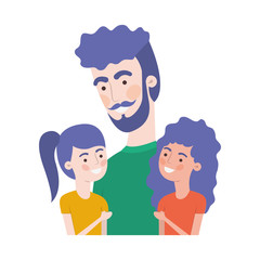 father with children avatar character