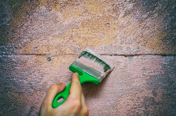 Decorator primer to Prime the walls before applying the plaster, repairs to the house, the second...