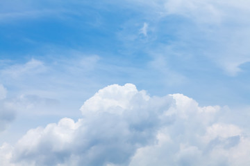 Blue sky and clouds