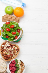 Healthy food and fitness concept