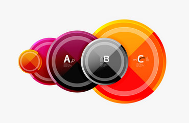 Circular pattern, abstract circles composition