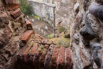 Ruins of medieval Carta Monastery,  a former Cistercian (Benedictine) Abbey in southern Transylvania 