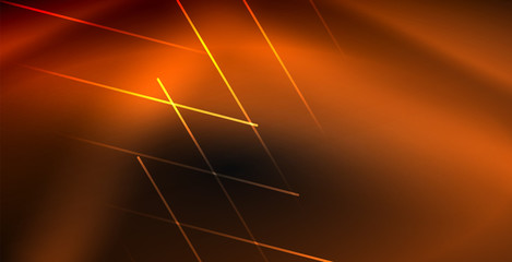 Neon color abstract lines