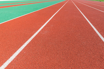 Fototapeta premium Track and field stadium and the audience seats