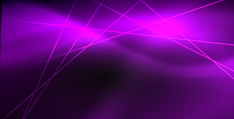 Neon color abstract lines