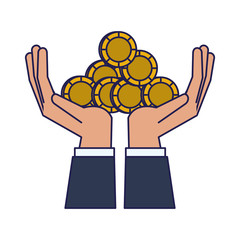 Obraz premium Money saving invesment market bussines blue lines