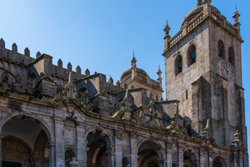 Fototapeta na wymiar Porto Cathedral in Porto Portugal