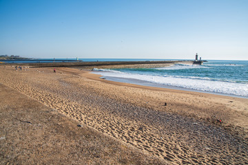 Sea front in Porto Portugal