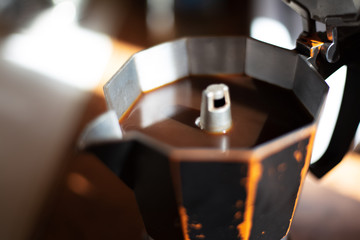 Close-up of coffee mocha