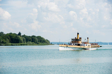 ship in the lake Baviera
