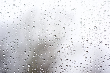 raindrops on glass