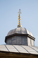 Fototapeta na wymiar Outer view of dome in Ottoman architecture