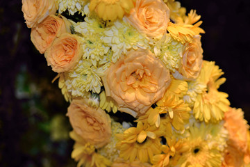 bouquet of yellow flowers