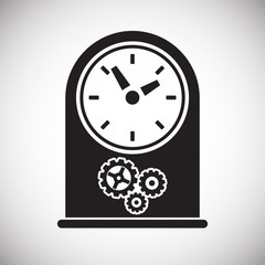 Technical mechanisms icon on background for graphic and web design. Simple vector sign. Internet concept symbol for website button or mobile app.