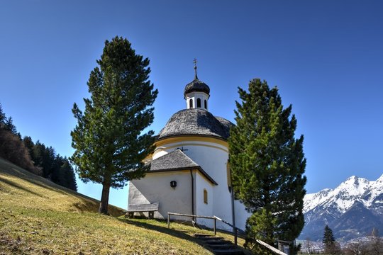 Borgiaskapelle, Kapelle, Kirche, Kirchturm, Kirchenfenster, Kirchturm, Kreuz, Volderwald, Tulfes, Innsbruck, Innsbruck Land, Hall, Hall in Tirol, Nordtirol, Tirol, &Ouml;sterreich, Kirche, Kirchlein,  Hl. 